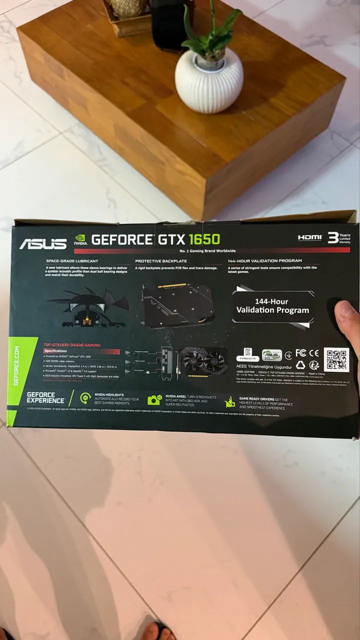 GTX 1650 ASUS TUF OC 4GB  - Foto 2