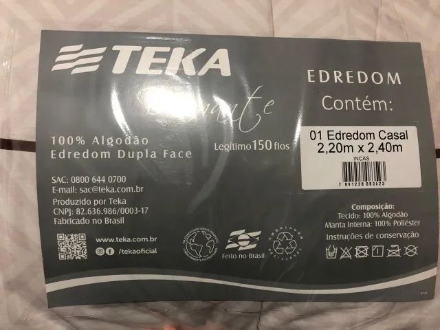 Edredom Casal 100% algodão