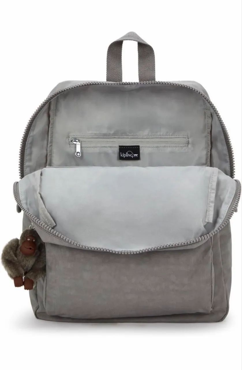 Mochila Kipling Rylie cinza - Foto 4
