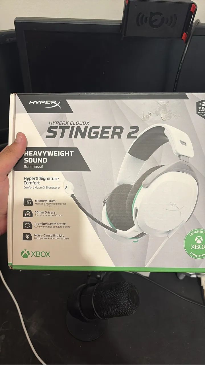 HyperX CloudX Stinger 2 Xbox - Headset Gamer com Microfone - Foto 2