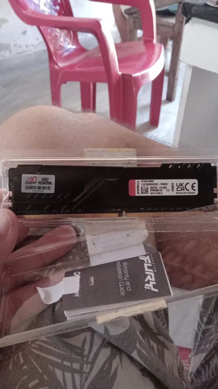 Vendo Memória Ram 8gb da kingston Fury