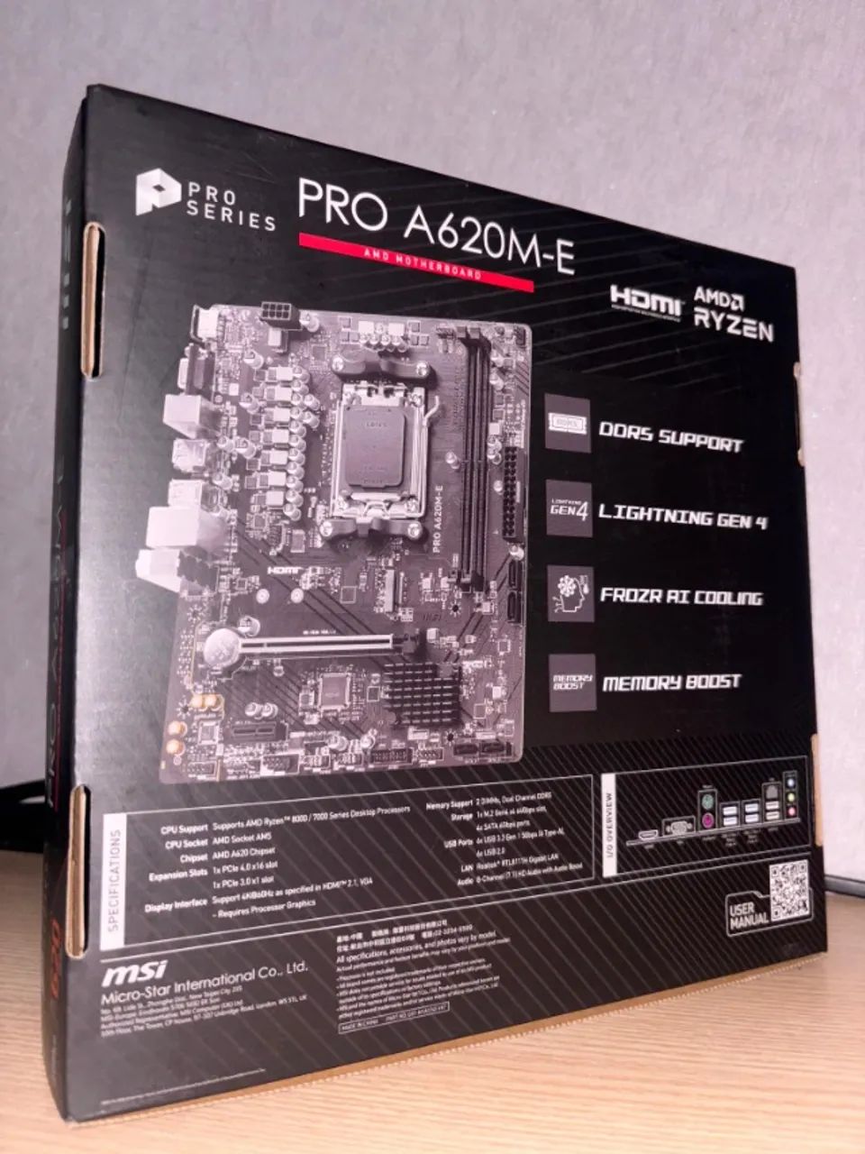 Placa Mãe MSI PRO A620M-E - Foto 2