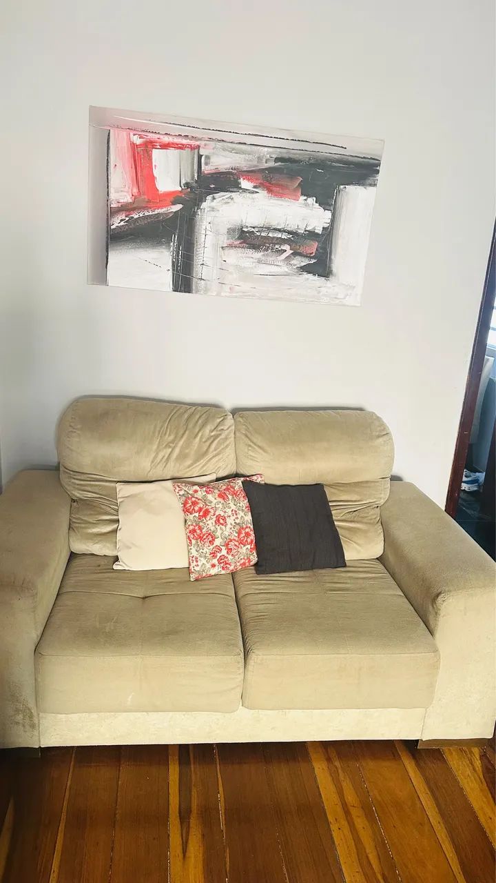 Sofá de 2 lugares retrátil 