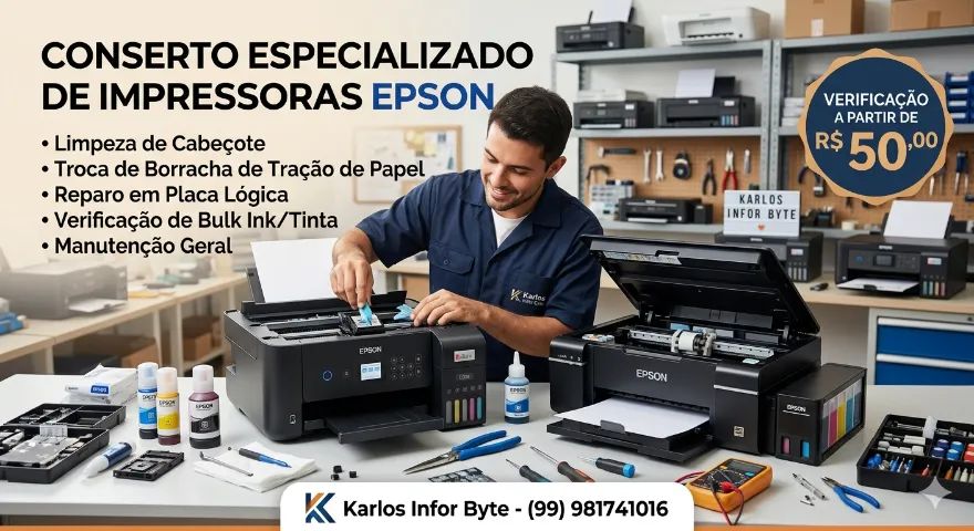 Título: Impressora Epson com defeito? A gente resolve!Descrição
