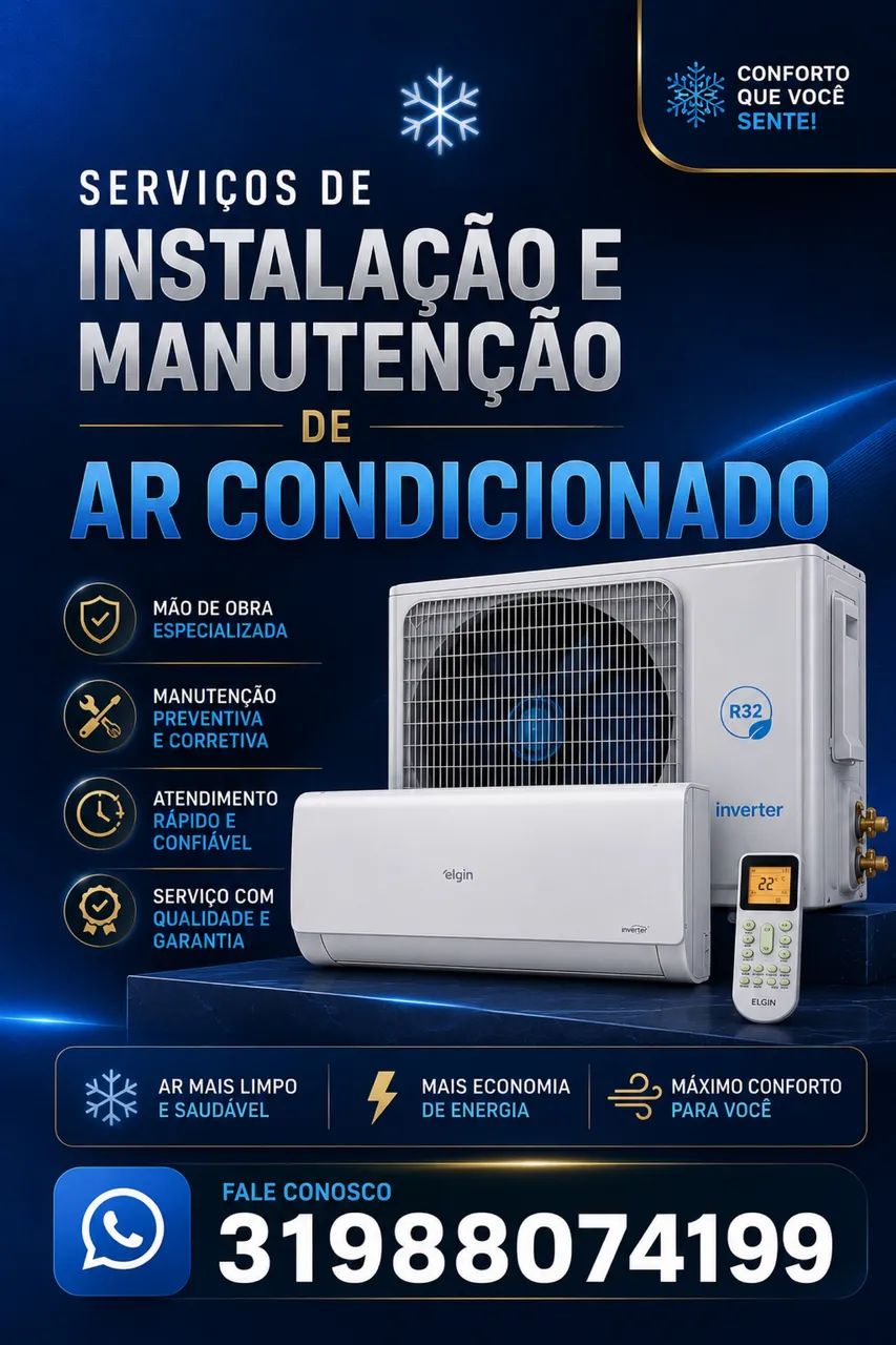 Instalação de ar-condicionado 