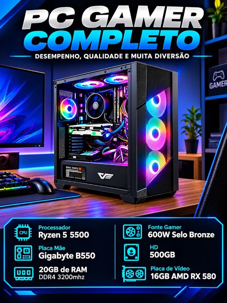 Pc troco por vídeo game 