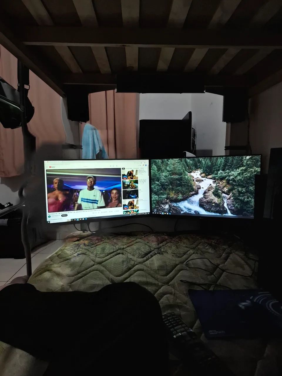 Pc com 2 monitores de 24 polegadas 