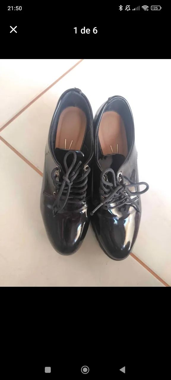 SAPATO OXFORD PRETO