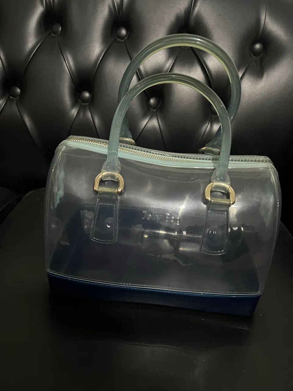 Jelly Bag Transparente Azul Original 24cm