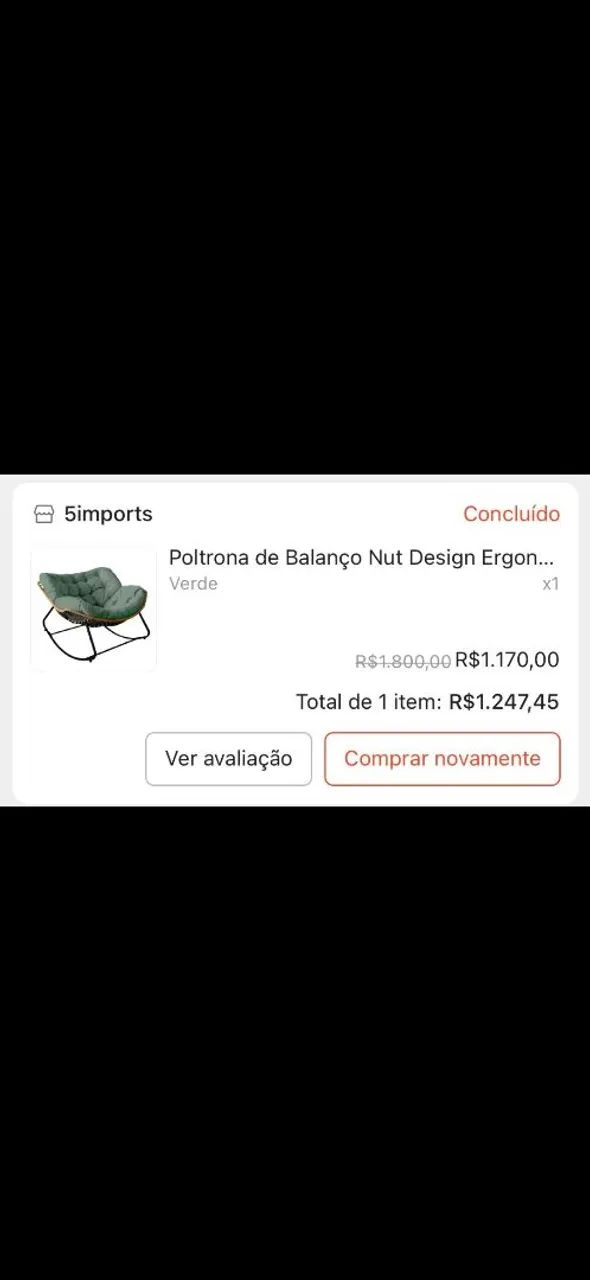 Poltrona de balanço super confortável  - Foto 2