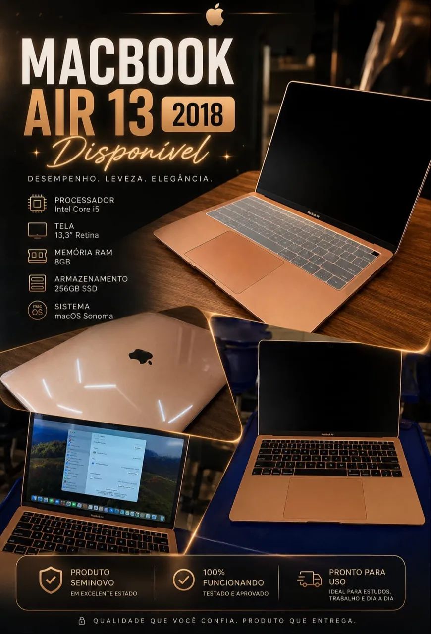 MacBook Air 13 2018 - Notebooks - Rio Pequeno, Camboriú 1529650099