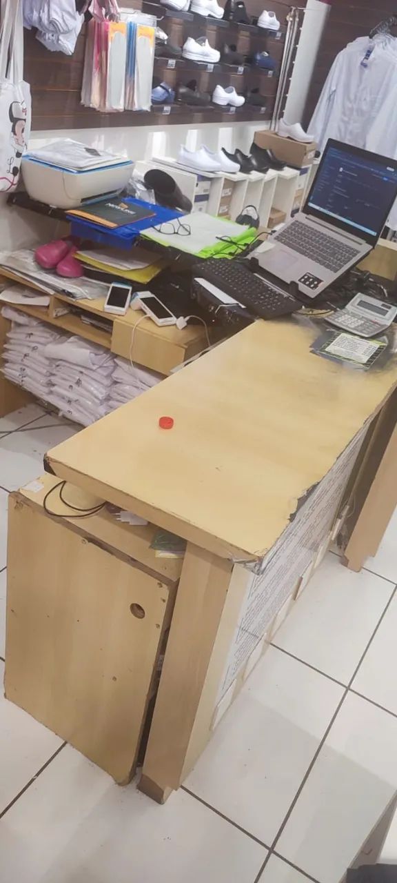 Balcão caixa reforçado em L (desapego) - Foto 2