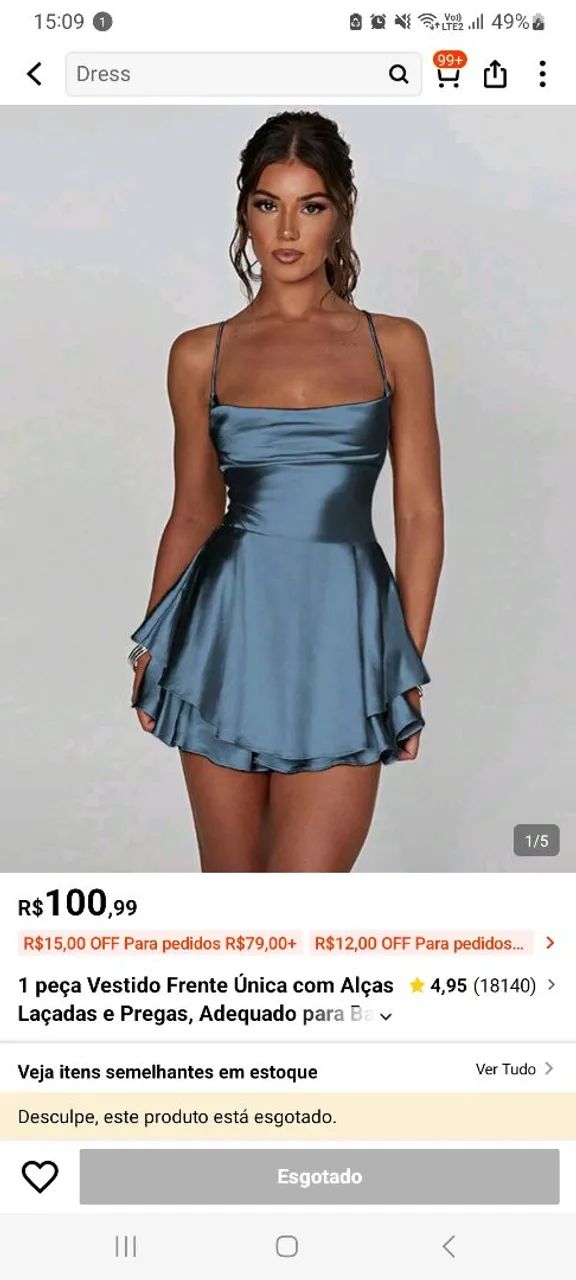 Vestido shein 