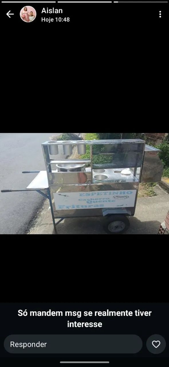 Carroça de cachorro quente 