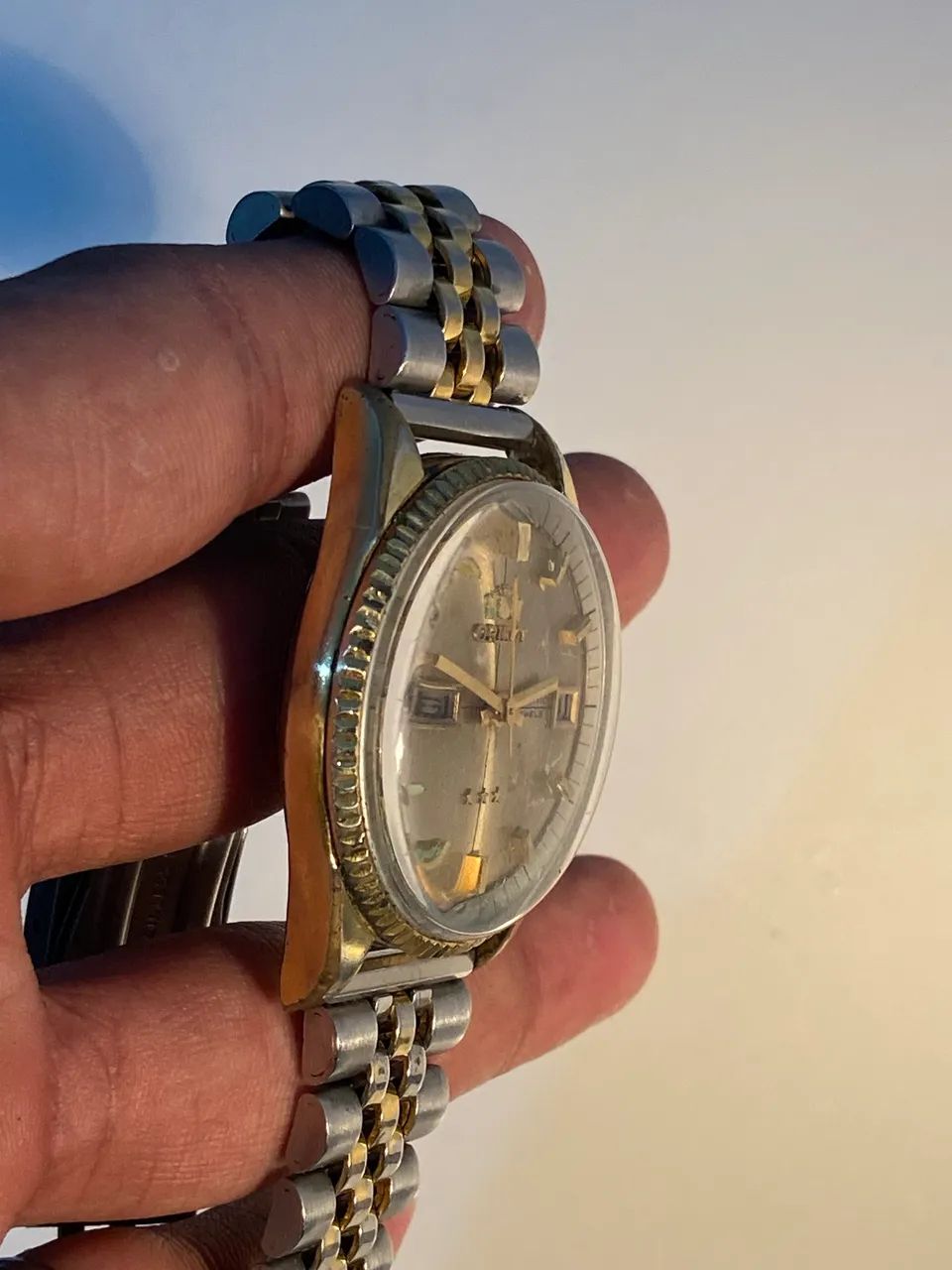 Orient duas janelas bezel canelado - Foto 5