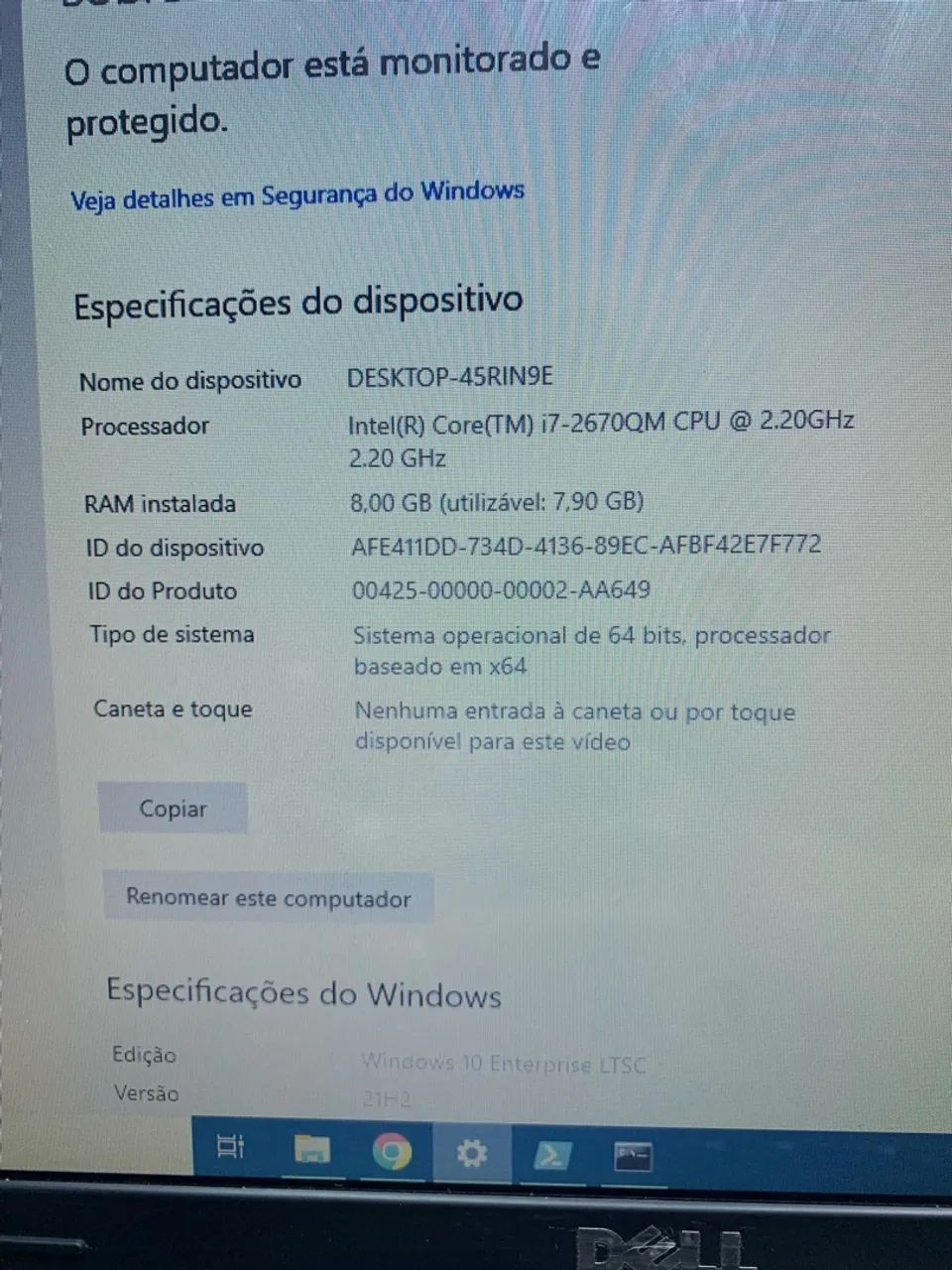 Notebook Dell XPS i7 ideal para estudos e trabalhos  - Foto 2