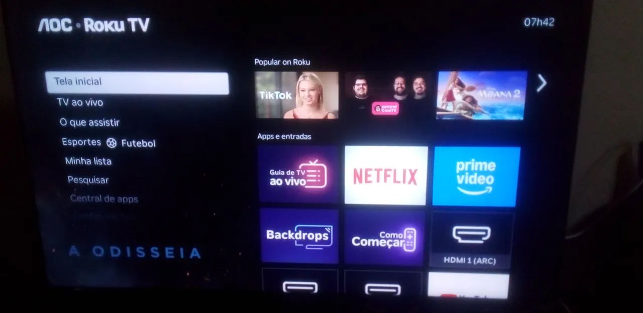 Tv A0C 43 polegadas nova apenas 5 meses de uso 