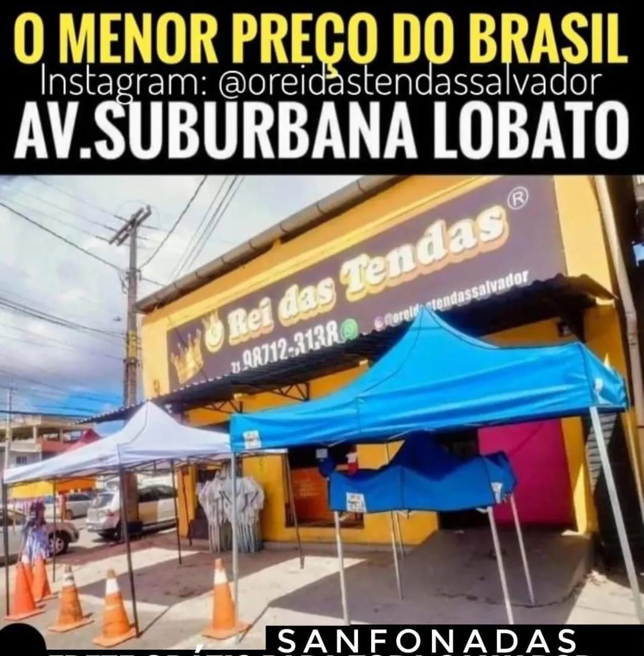 Toldo sanfonado padrão prefeitura leve pra qualquer lugar  - Foto 2