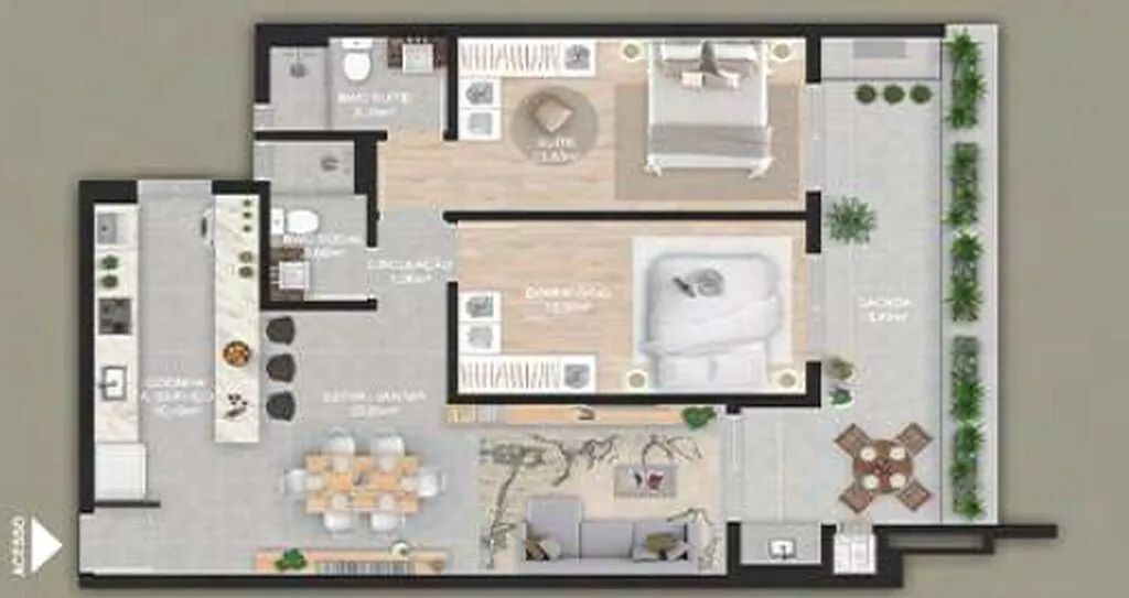 Apartamento 3 Dormitórios para venda em Florianópolis - SC - Foto 5