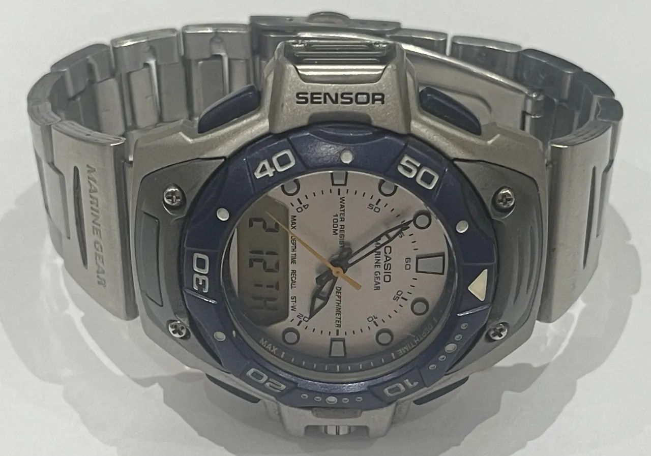 Casio Marine Gear MRS-301 Módulo 2385 WR100m Vintage  - Foto 4