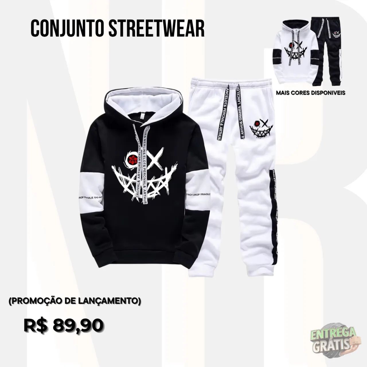 Moleton e calça streetwear 