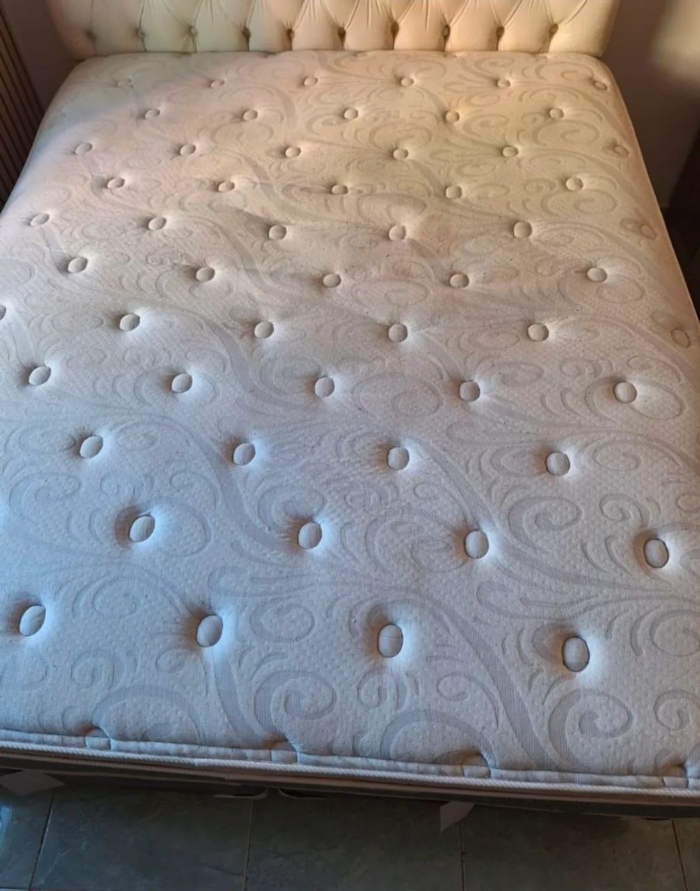 Cama Box Queen Size Plumatex Molas Ensacadas com Base Bipartida - Foto 3