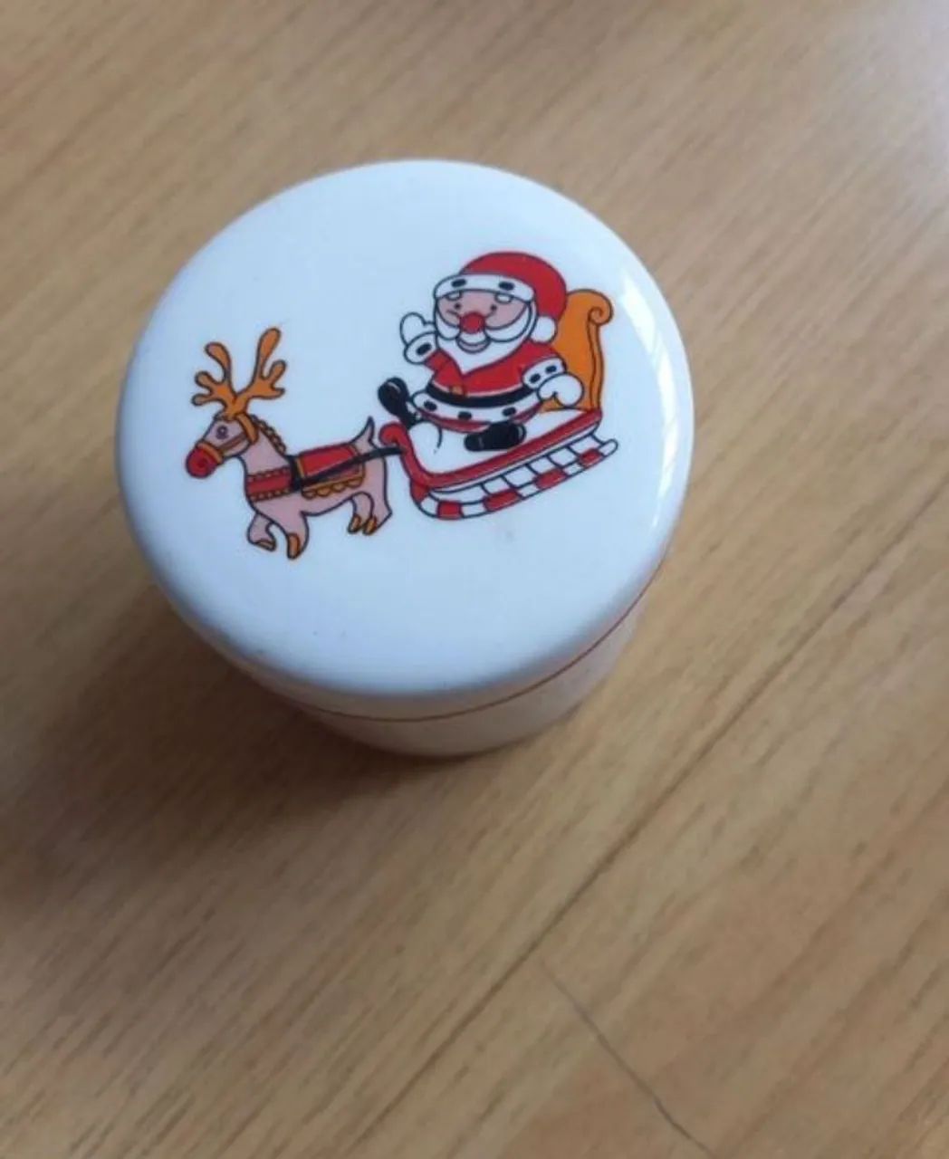 pote porcelana papai noel