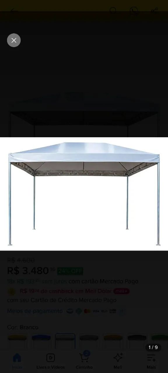 Tenda piramidal 5x5 - Foto 2