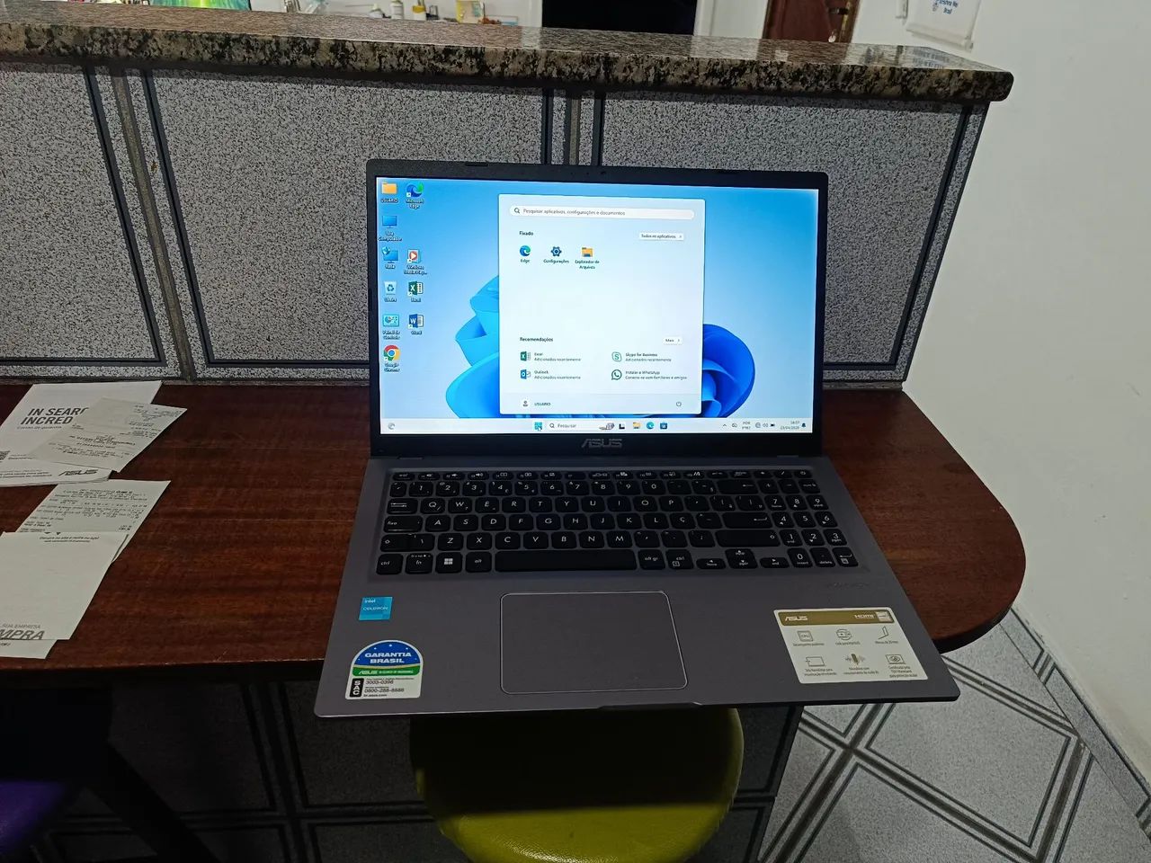 Notebook Intel quadcore Celeron zero nota e garantia ssdsvme ddr4 wi-fi webcam bluetooth  - Foto 5
