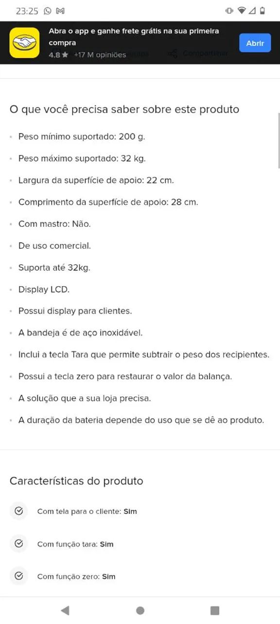 Balança Prix profissional 32kg65153839429635122