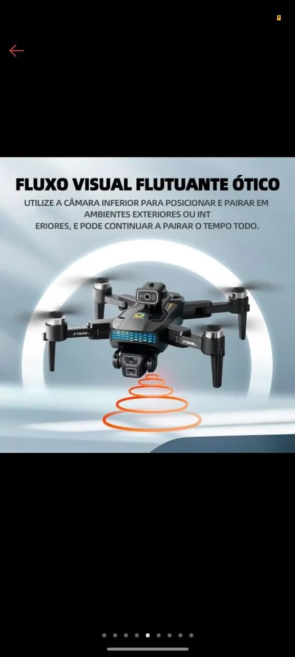 Drone XT505 Profissional Para Fotografia Aérea GPS 4K HD Câmera + 2 baterias - Foto 3