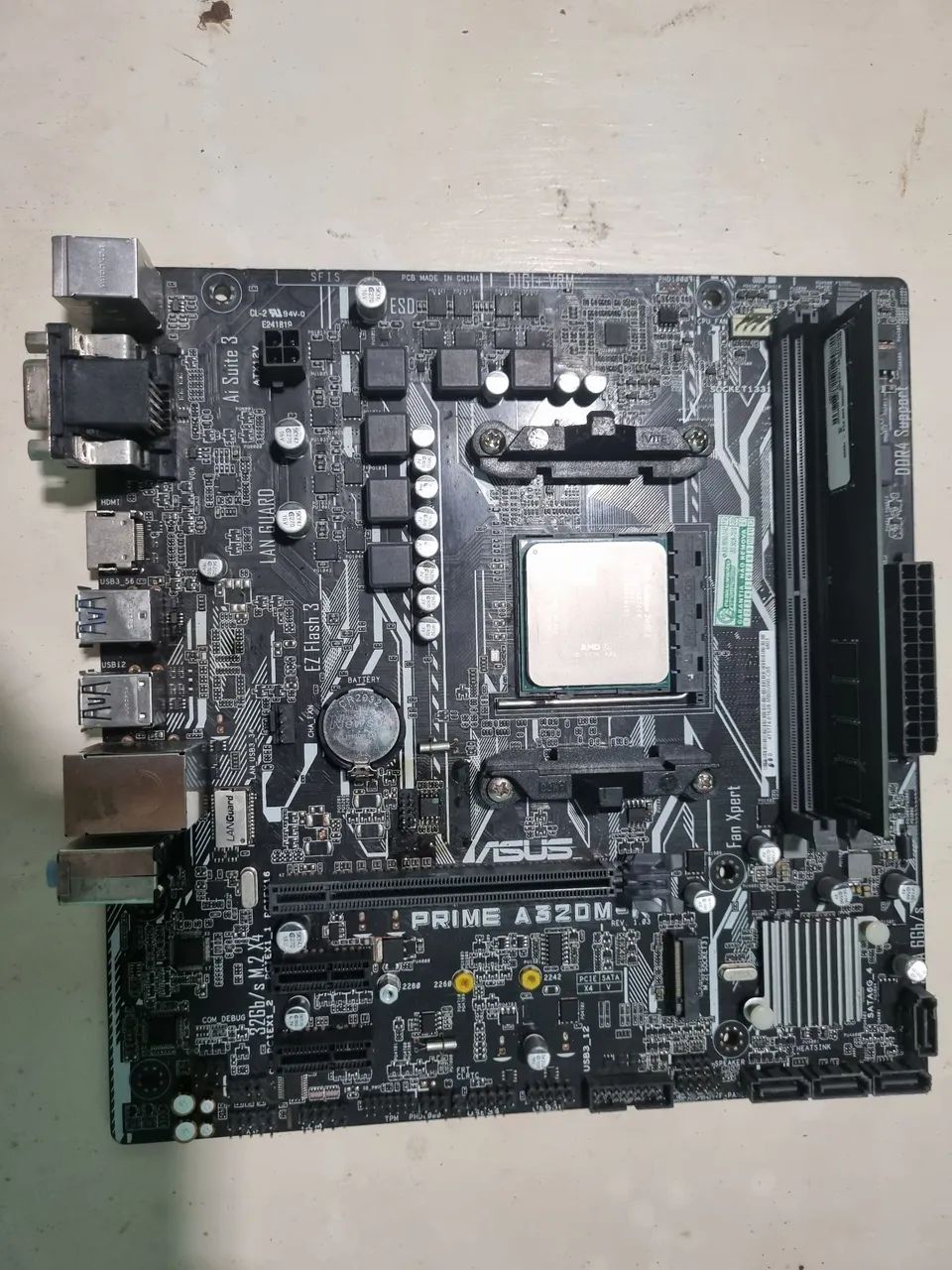 Vendo kit placa mãe processador e memória 