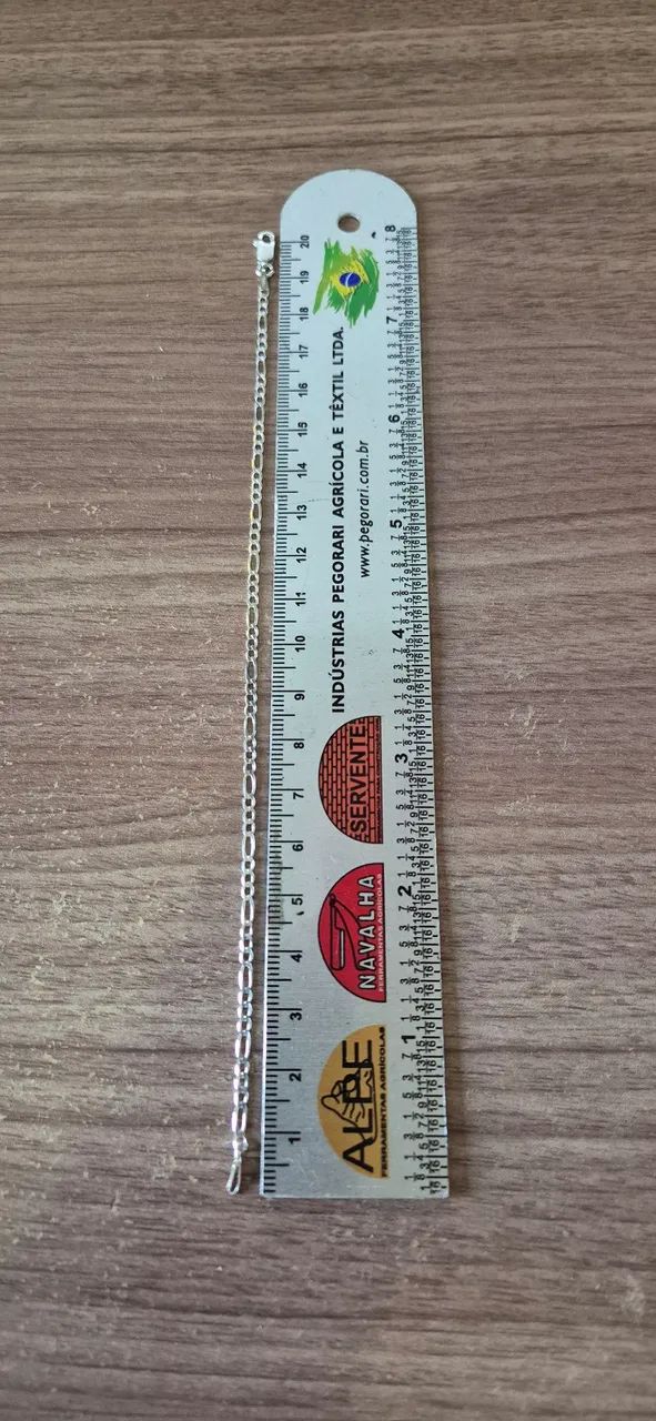 Pulseira de Prata 925 - Fígaro - 2 mm (fina) - Foto 2