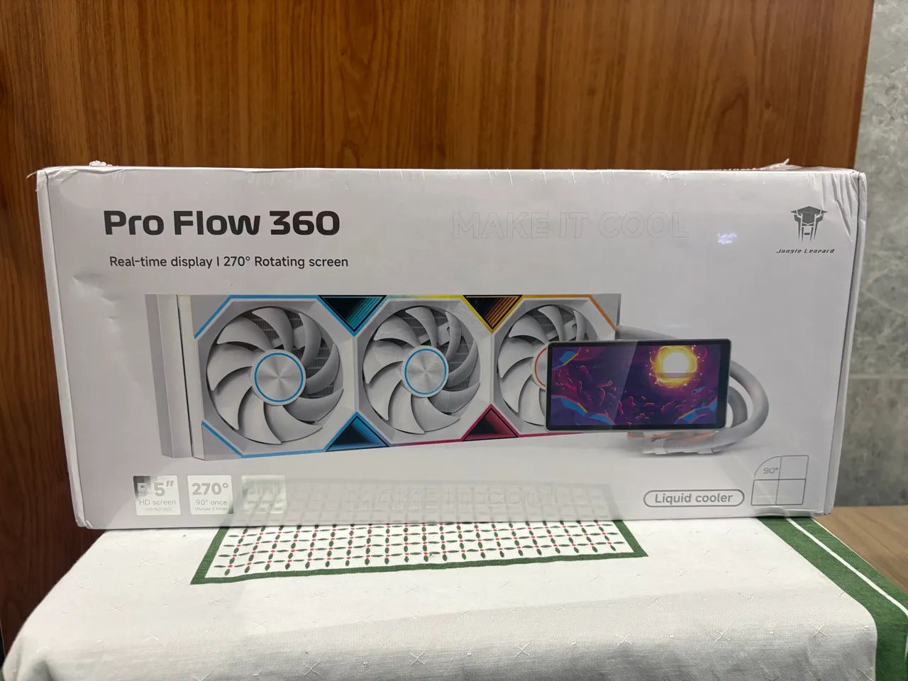 Water Cooler Jungle Leopard Pro Flow 360mm com Tela LCD Personalizável 5.5"