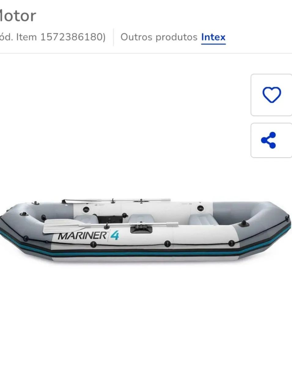 Barco inflavel mariner intex 4  - Foto 5