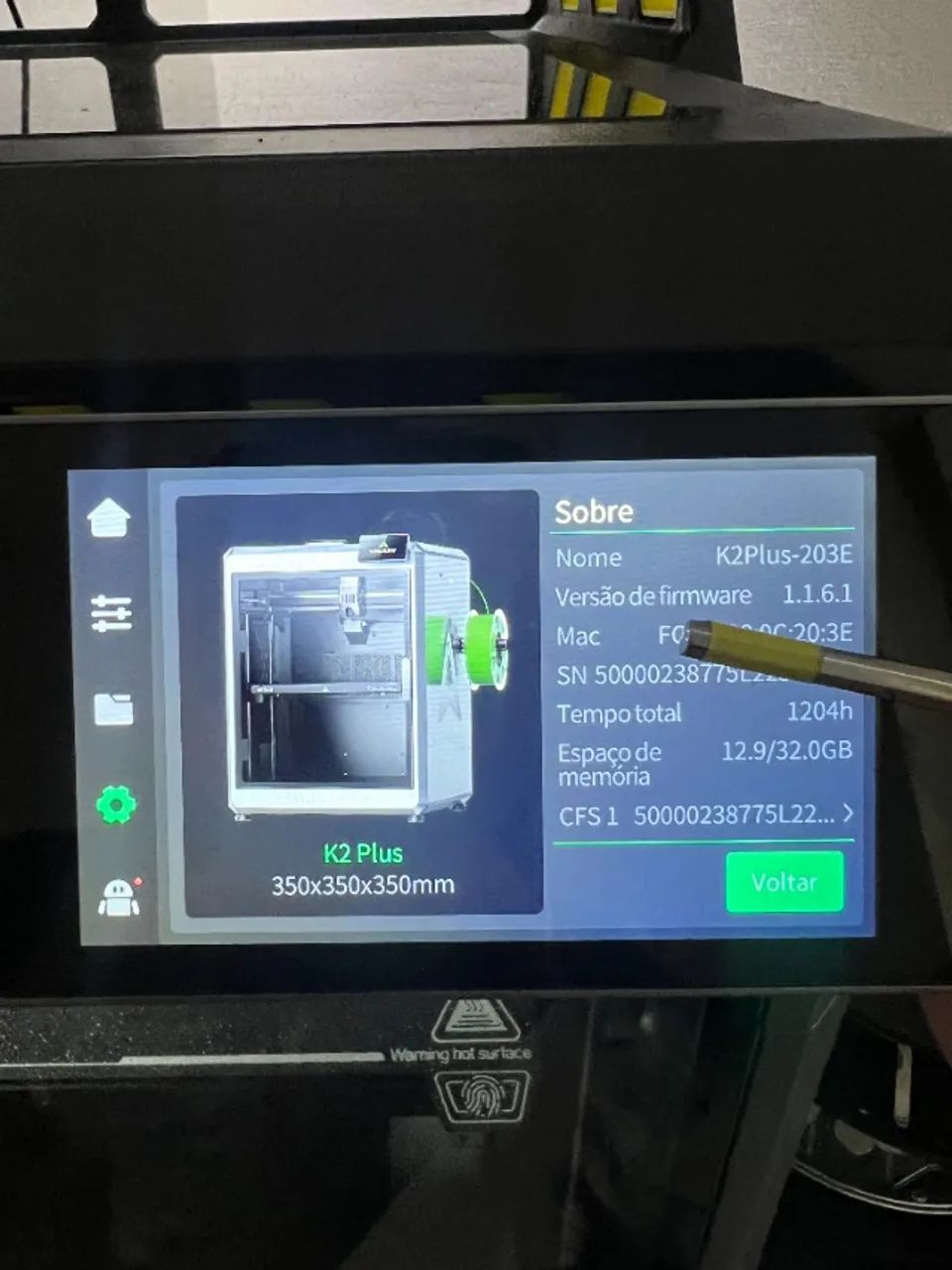 CREALITY K2 PLUS COMBO + CFS ? COMPLETA, COMO NOVA, SÓ 1204H DE USO - Foto 3