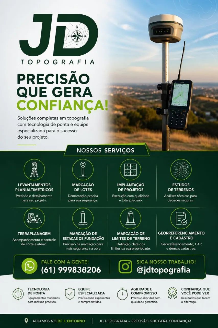 Serviços de topografia 