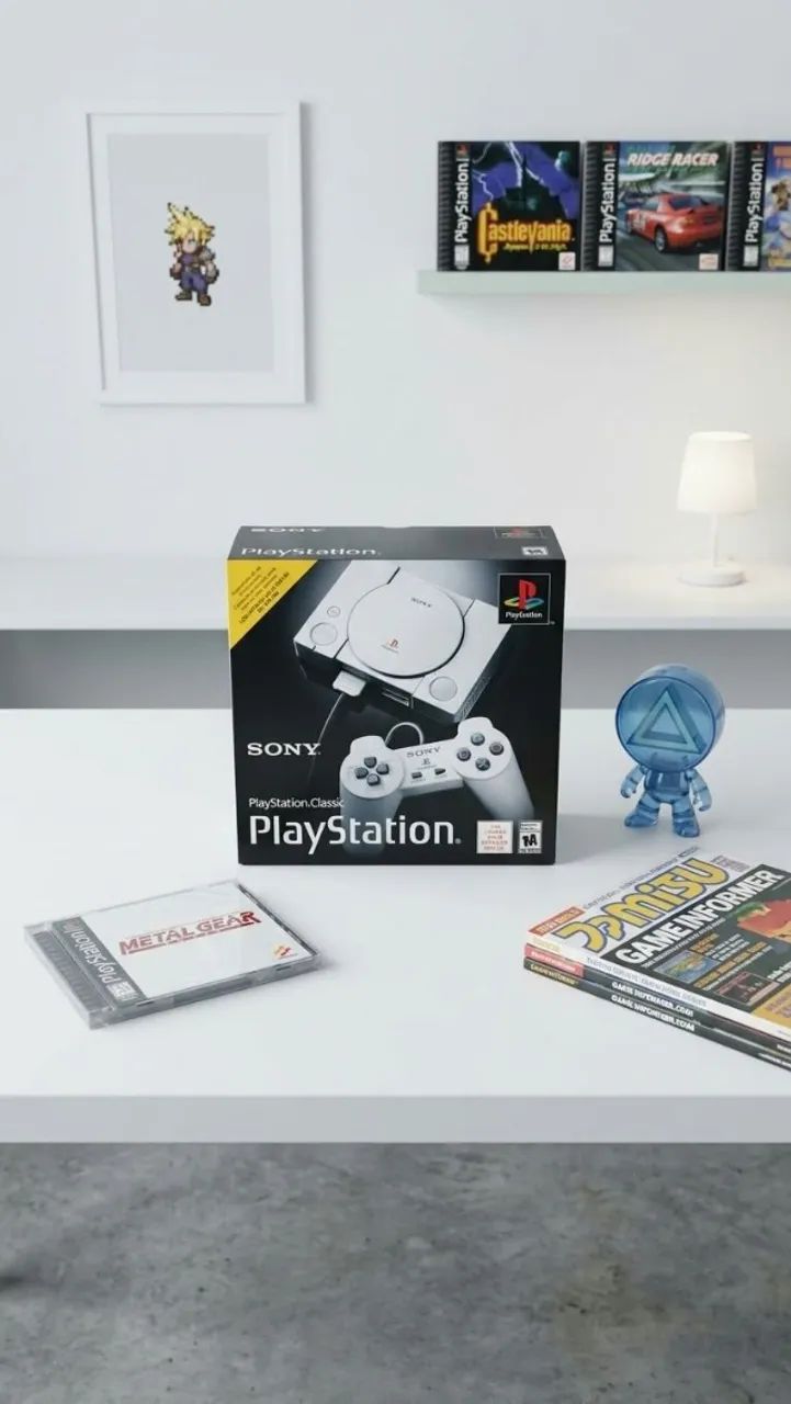 Sony Playstation Classic 16gb Standard Cor Cinza 2020 - Consoles