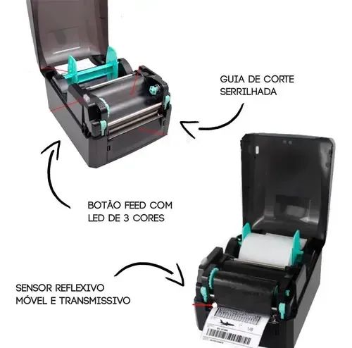 Impressora de código de barras GDX modelo BPE300 Nova - Foto 3