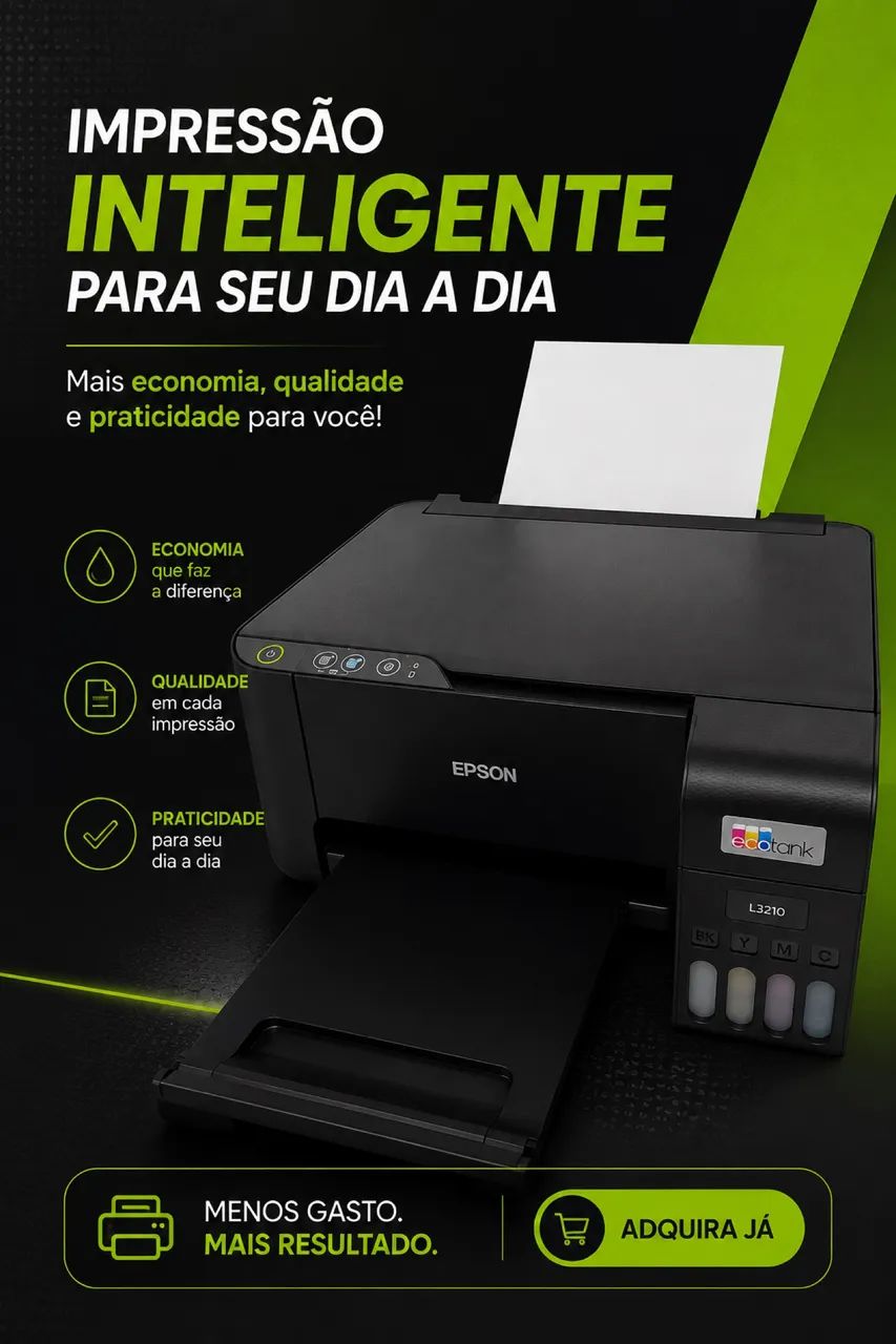 IMPRESSORA EPSON MULTIFUNCIONAL L3210 - Foto 5