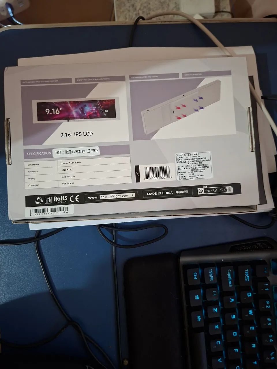 Thermalright Troféu Vision 9.16 LCD White - Foto 2