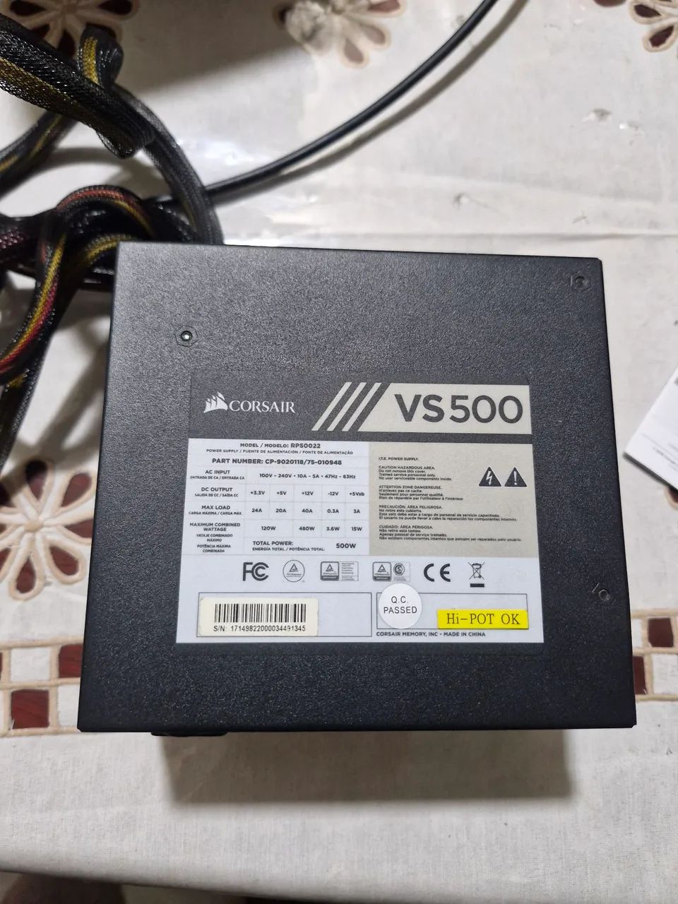 Fonte Corsair vs500 - Foto 4