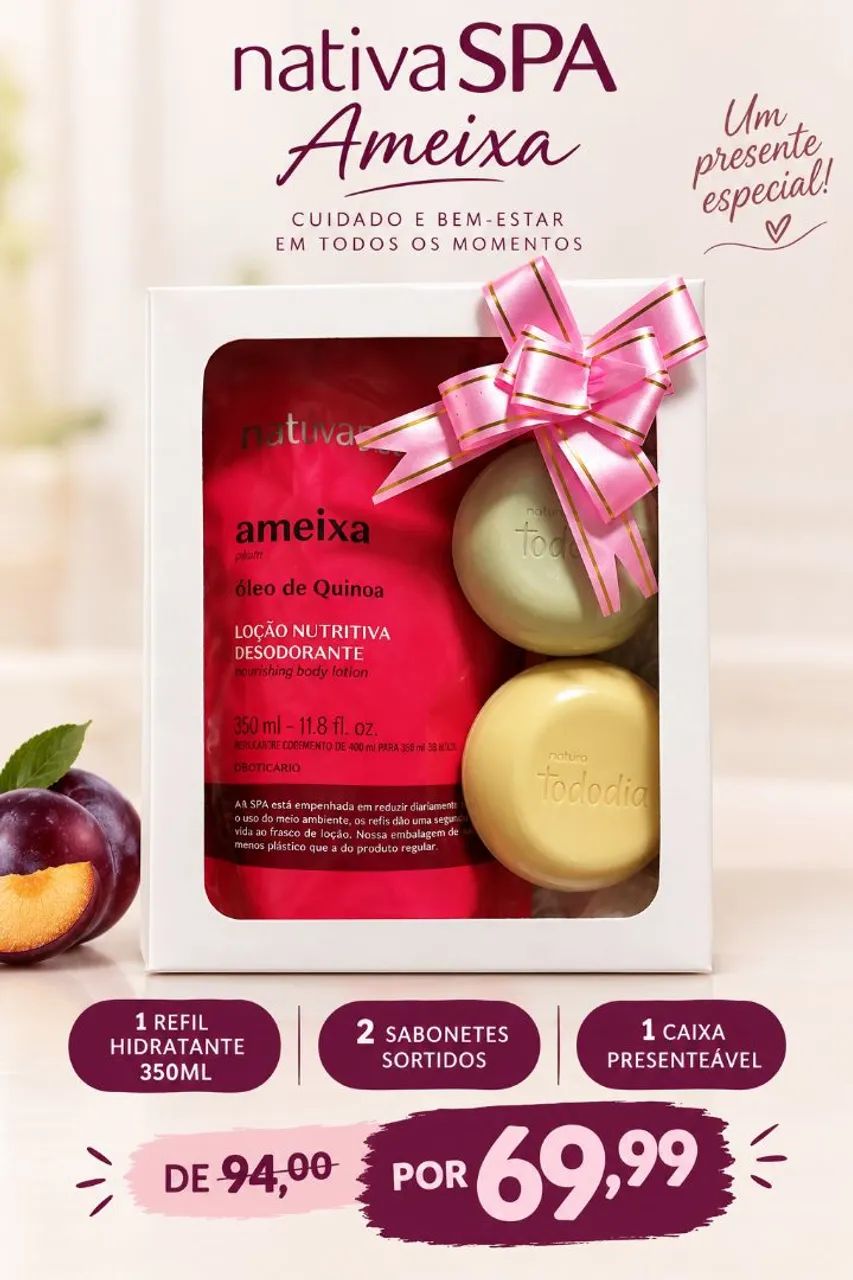 Kits Natura Avon e Boticário 
