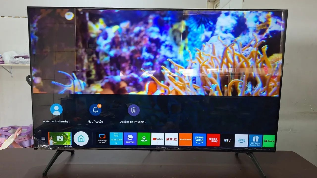 Tv samsung 50 4k no plástico 