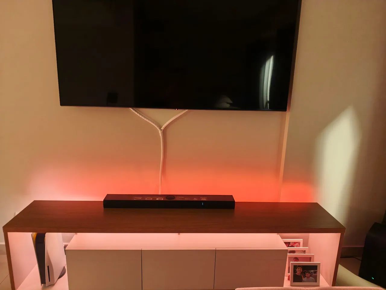Rack Gelius Requinte 2,12m com LED - Suporta TV até 85? (Impecável) - Foto 2