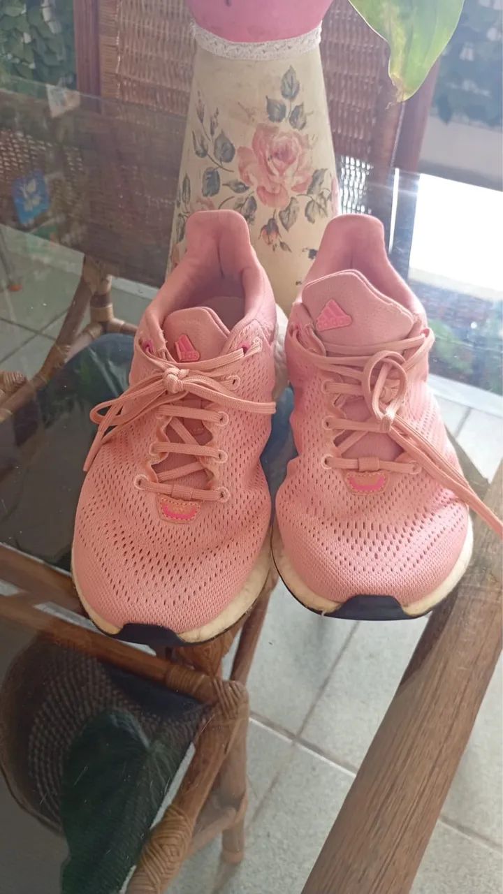 tenis de corrida adidas pure boost rosa - Foto 2