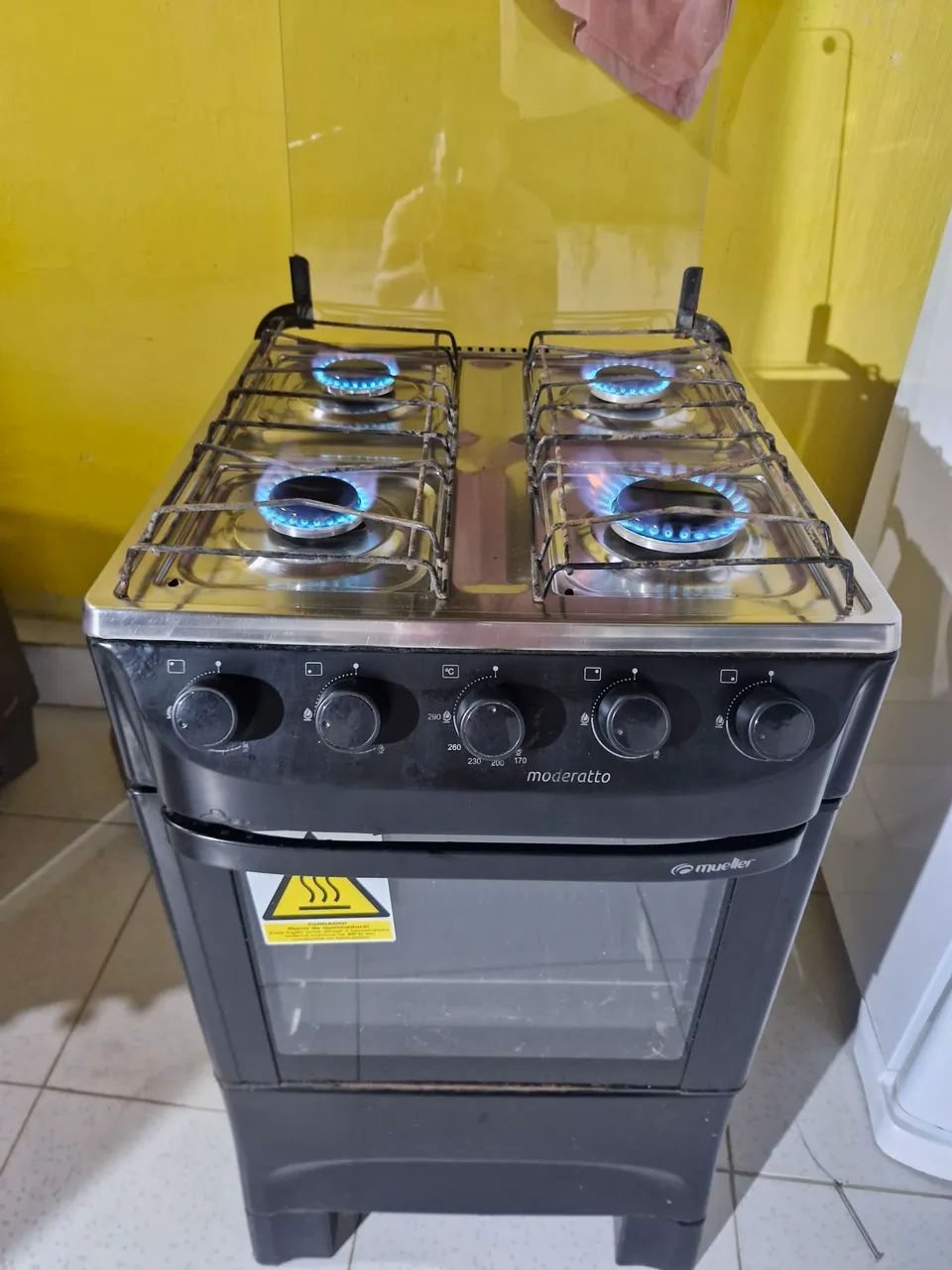 Fogão de 4 bocas, funcionando tudo perfeitamente.  - Foto 2