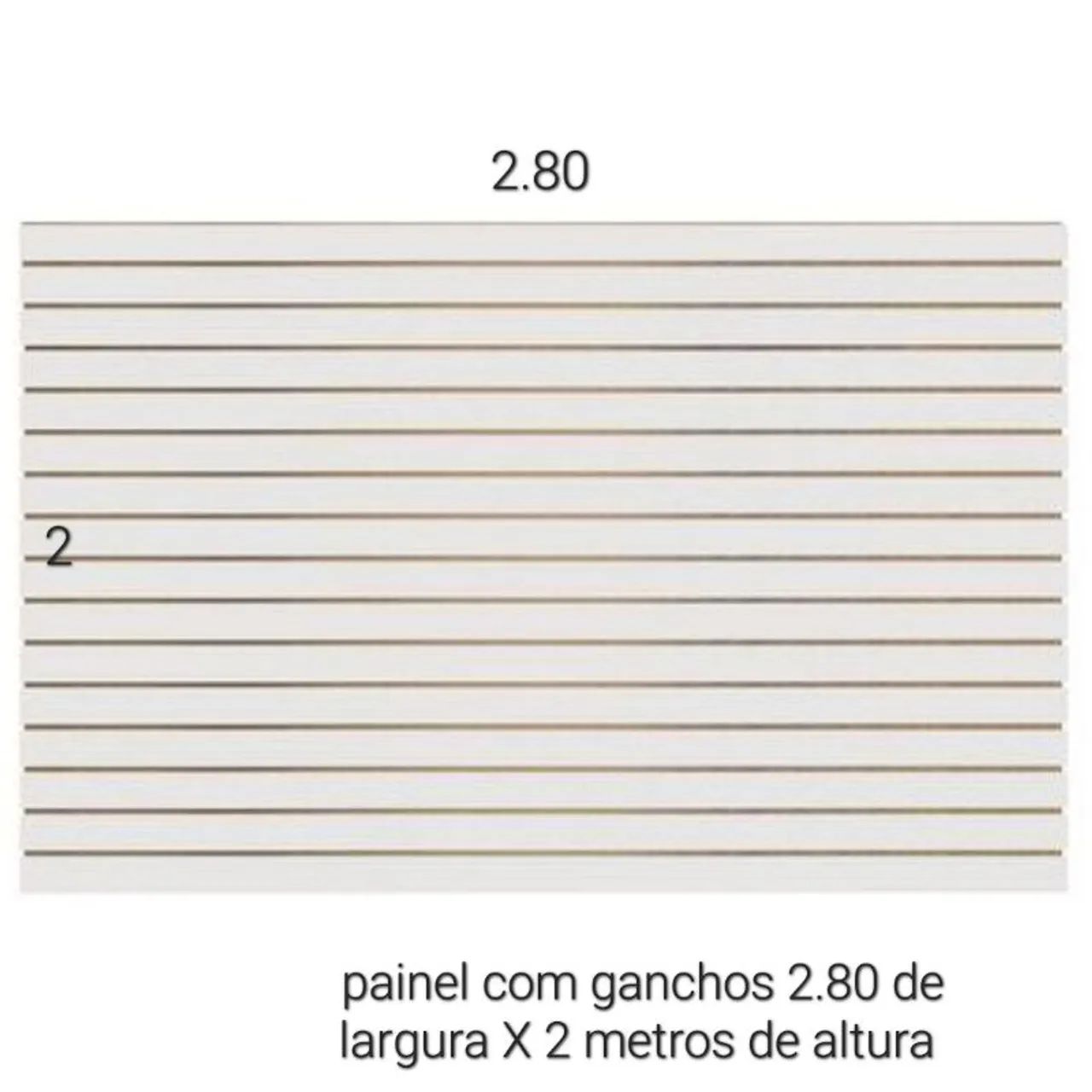 Painel mdf com ganchos 