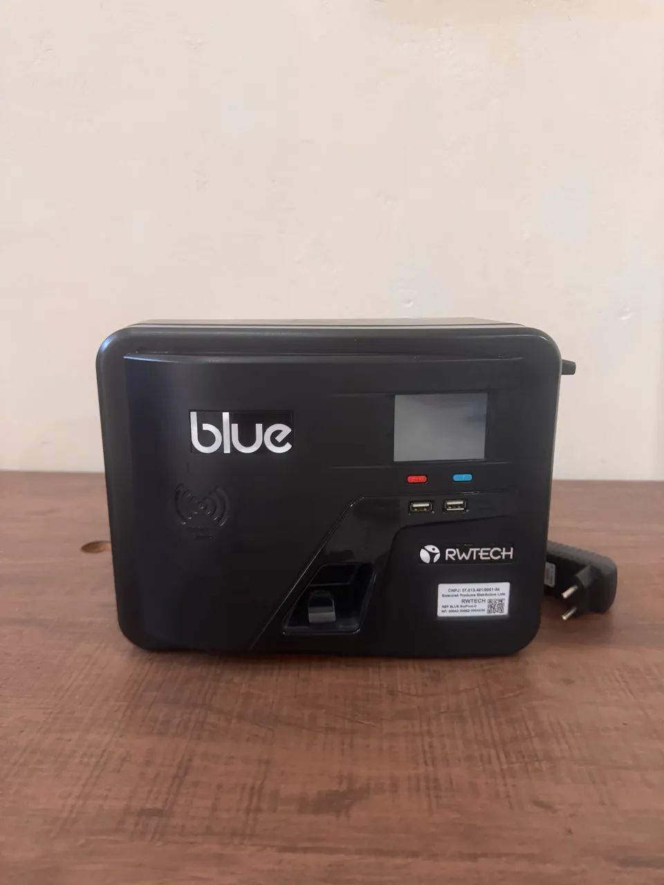 Relógio de Ponto Biométrico RWTech Blue - Impressão digital  - Foto 2