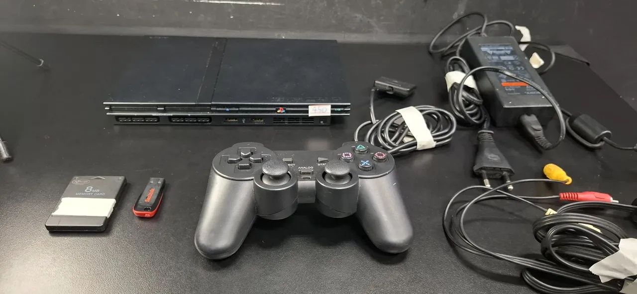 PS2 slim com jogos - Foto 2